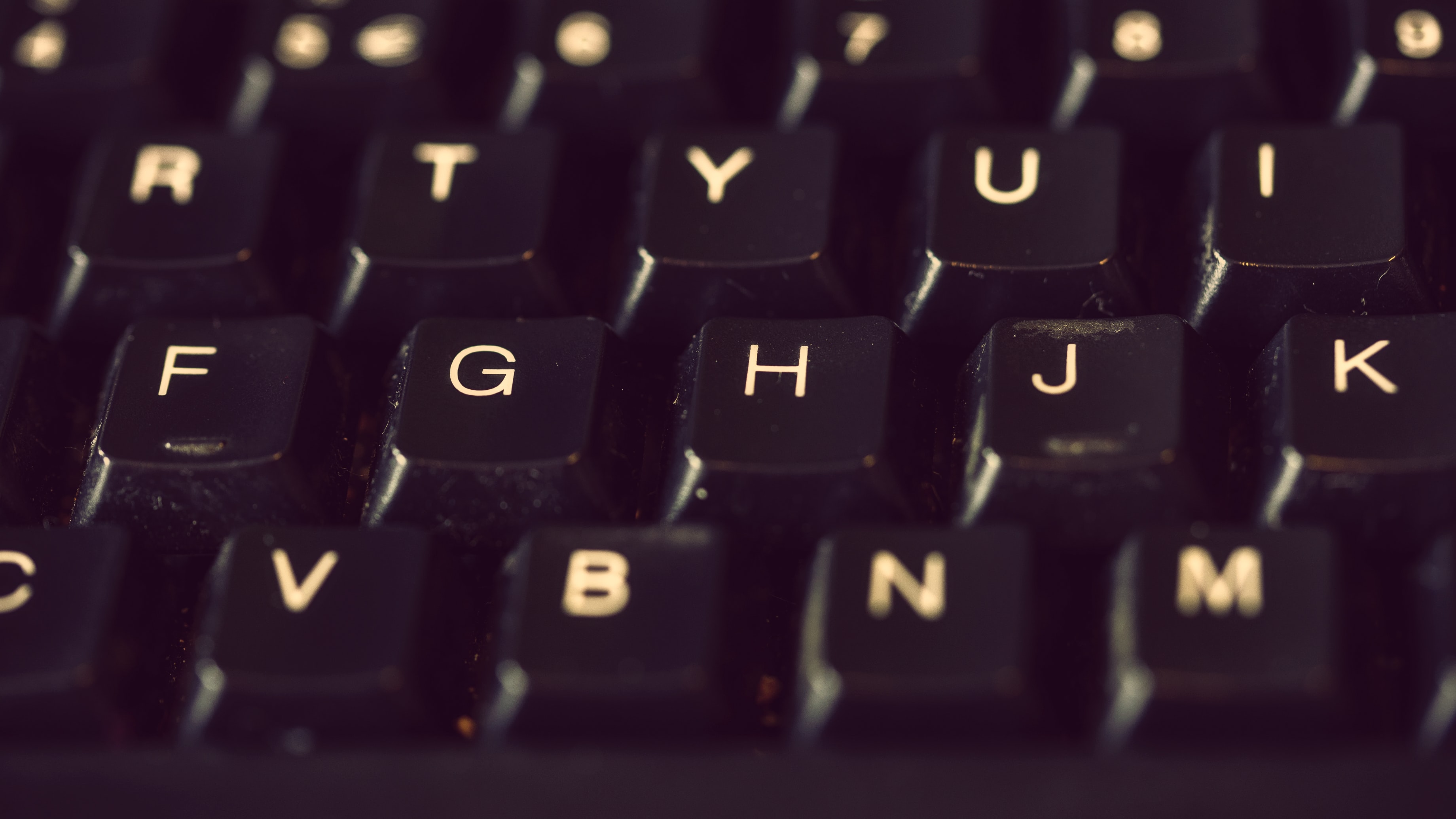 Close up photo of keyboard keys