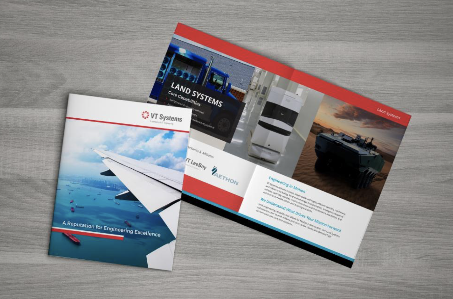 Print collateral made for VT Systems