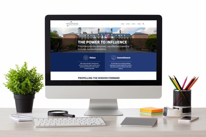 ProSphere About web page mock up