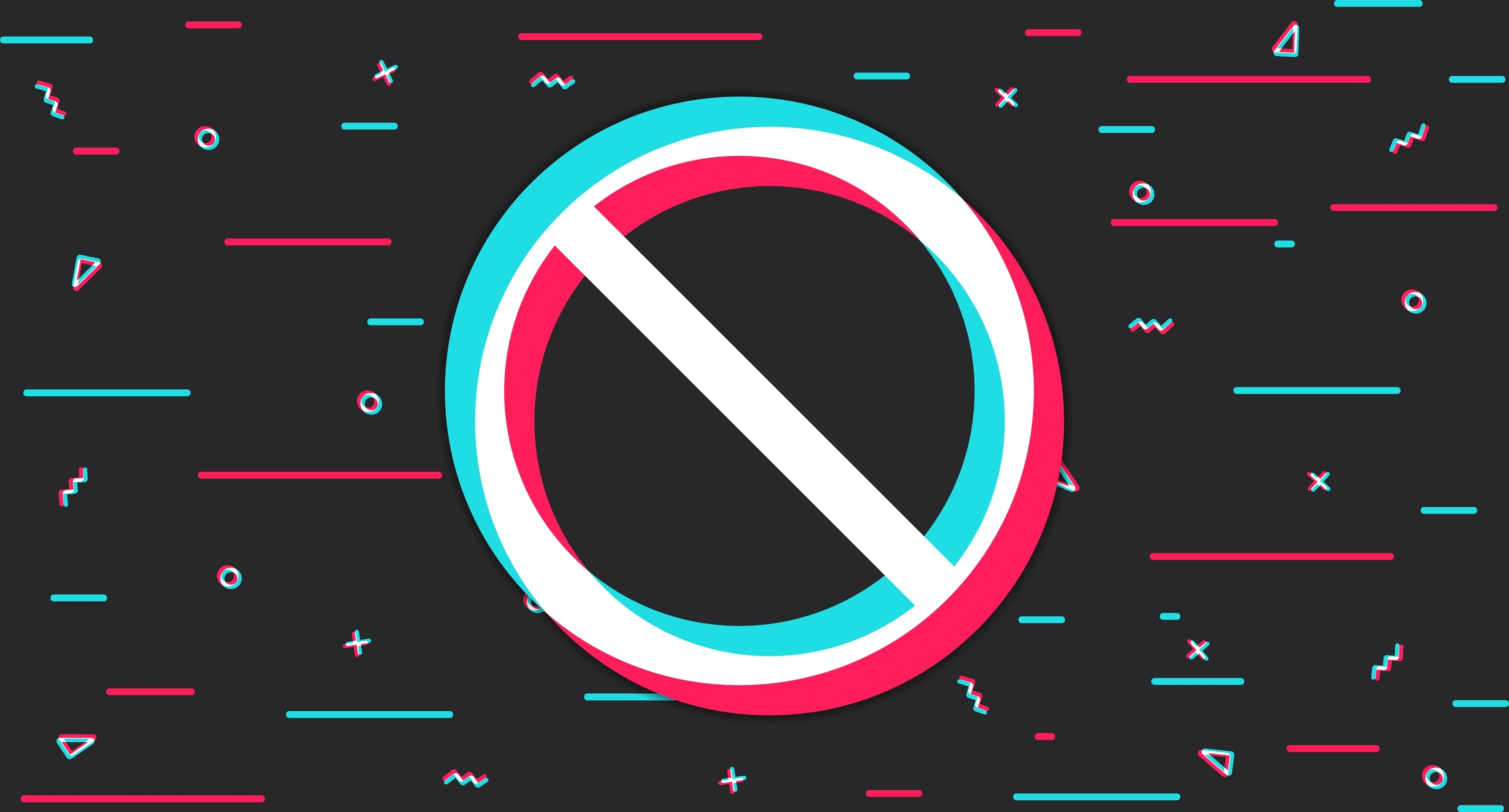 Elon Musk to Revive Vine in the Wake of TikTok's Ban? Image of a prohibited sign in the tiktok style
