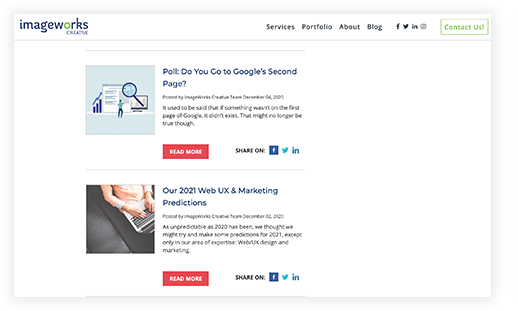 Blog Homepage