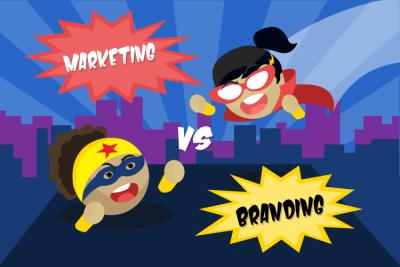 What's the difference between marketing and branding?