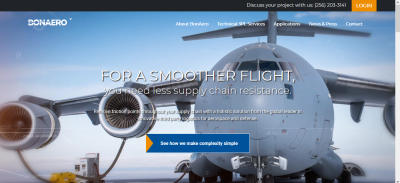 BonAero Homepage Screenshot