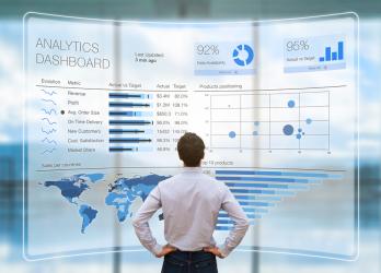 Business Professional Analyzing Website Metrics as a result of effective digital marketing and UX