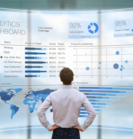 Business Professional Analyzing Website Metrics as a result of effective digital marketing and UX