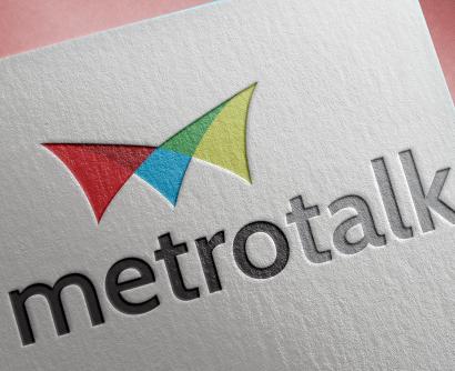Metrotalk logo on stationary 