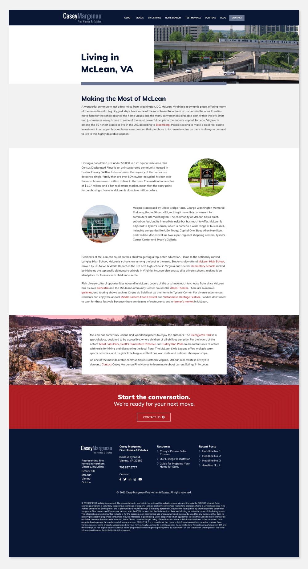 Web Design, Subpage Design