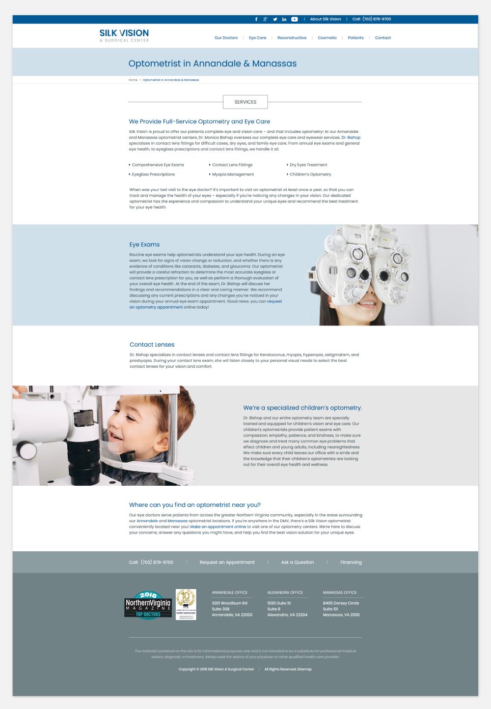 Web Design, Subpage Design