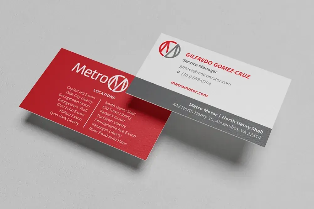 Metro Motor Business Card