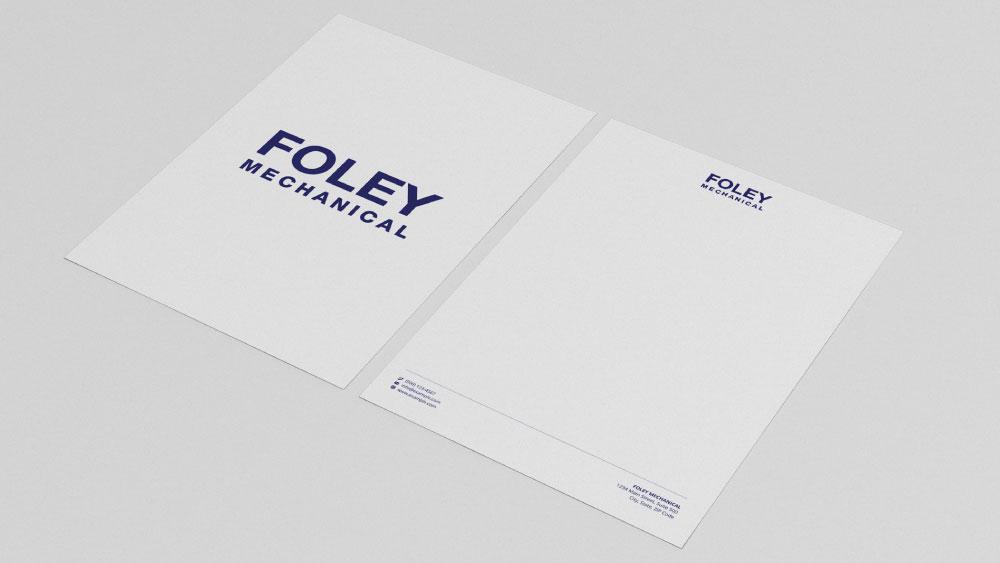 Foley Mechanical Letterhead