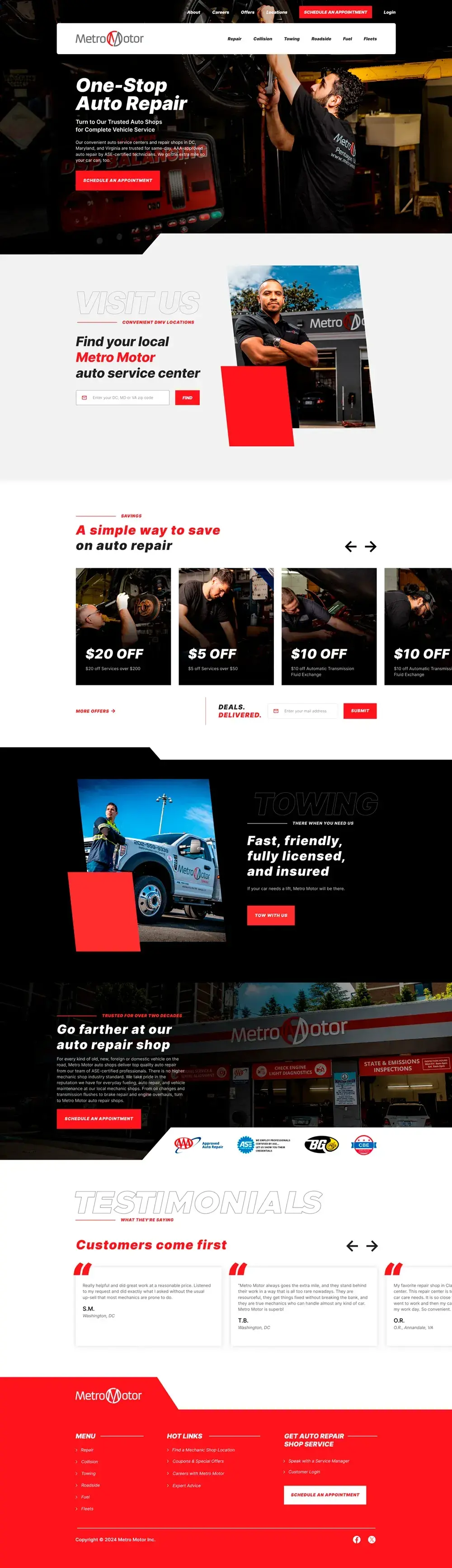Metro Motor Homepage