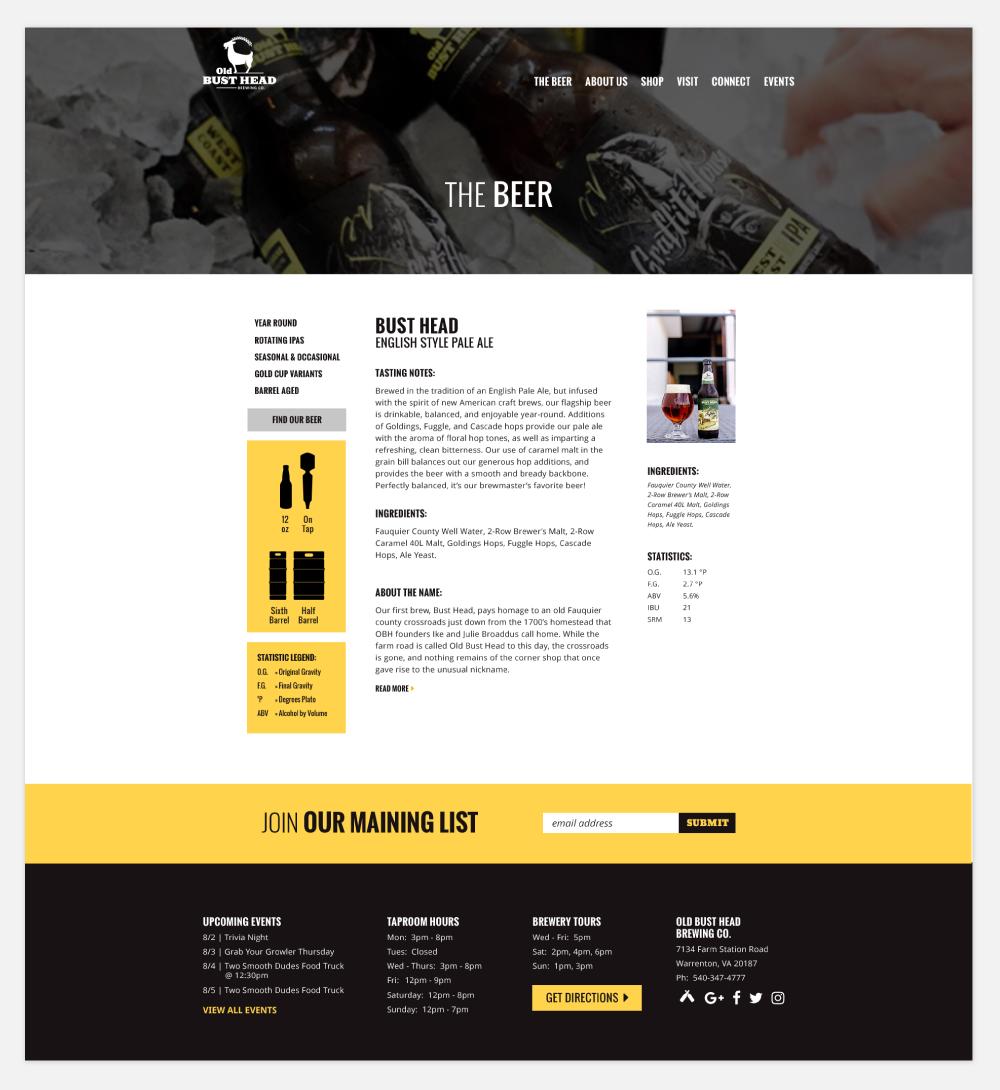 Web Design, Subpage Design